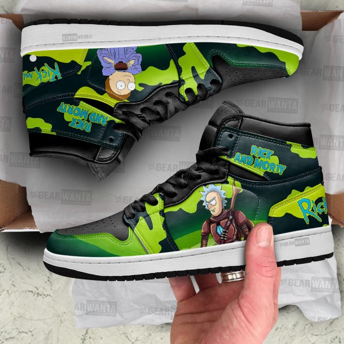 Rick and Morty Crossover Star Wars Air J1s Sneakers Custom Shoes 1 GearWanta - Rick And Morty Shop