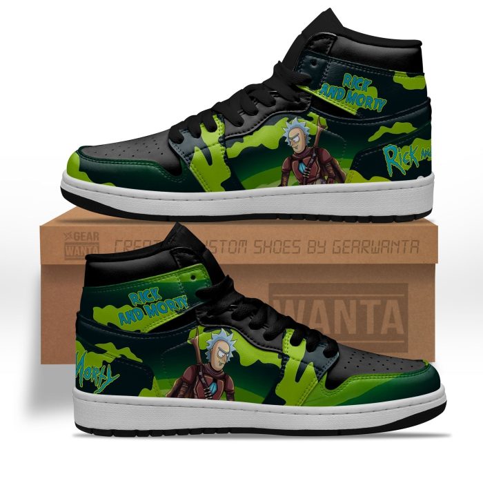 Rick and Morty Crossover Star Wars Air J1s Sneakers Custom Shoes 3 GearWanta - Rick And Morty Shop