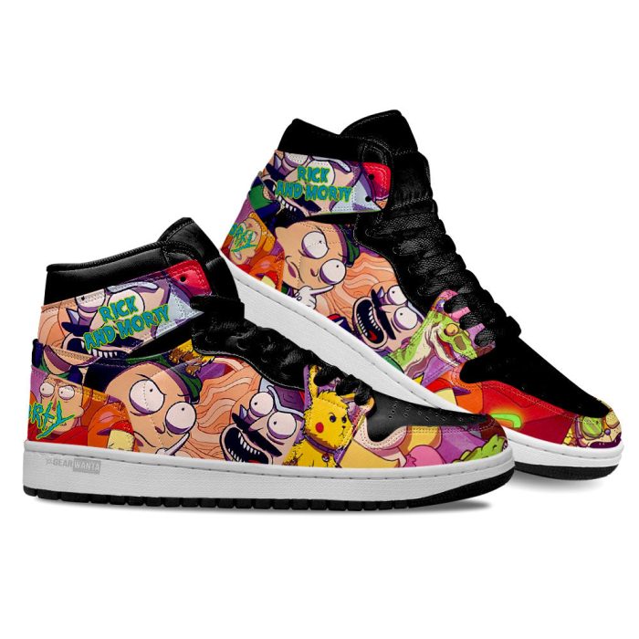 Rick and Morty Crossover Super Mario Air J1s Sneakers Custom Shoes 2 GearWanta - Rick And Morty Shop