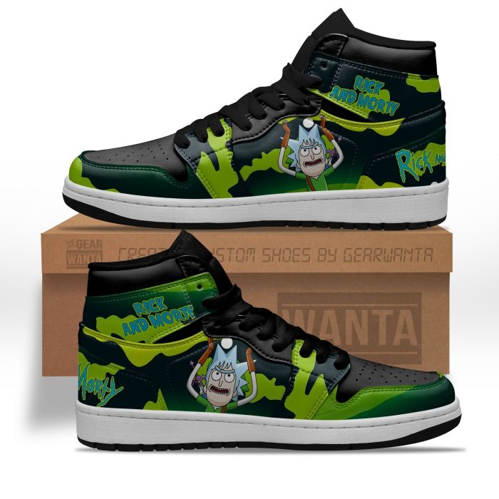 Rick and Morty Crossover Zelda Air J1s Sneakers Custom Shoes 2 GearWanta - Rick And Morty Shop