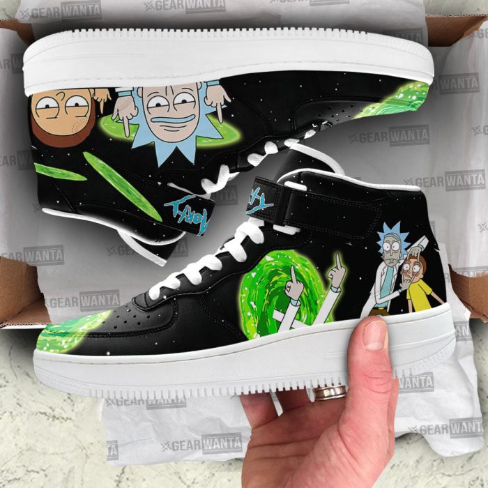 Rick and Morty Custom Air Mid Shoes For Fans 2 GearWanta - Rick And Morty Shop