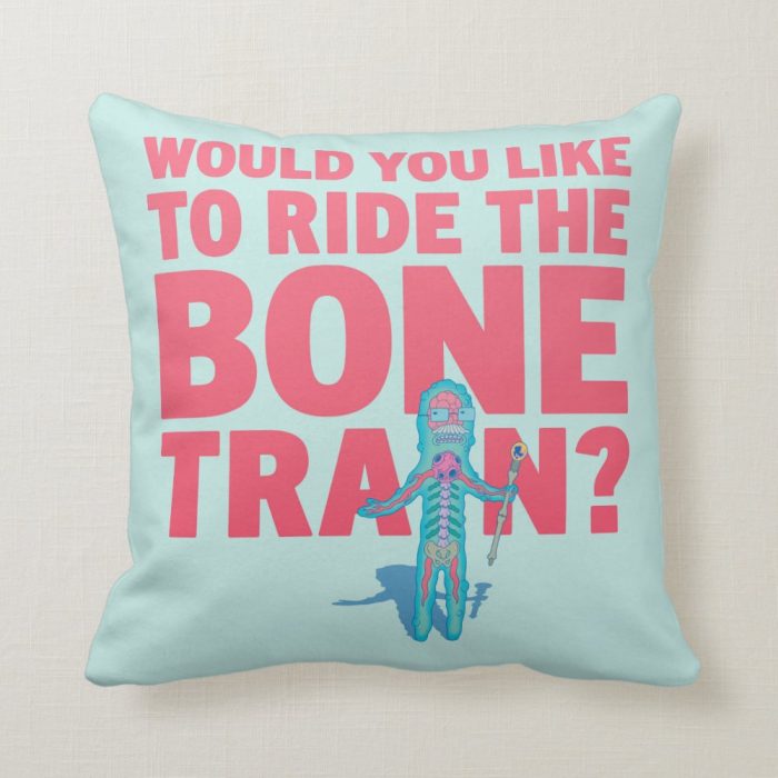 rick and morty anatomy park bone train throw pillow r9f990b597ebb47c28df99d1426831607 6s309 8byvr 1000 - Rick And Morty Shop