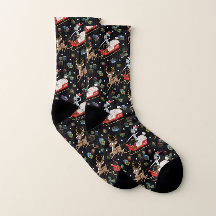 rick and morty christmas reindeer sleigh pattern socks r1ed8a637bfbb4098bd0b22a7be2830ca ejsjd 1000 - Rick And Morty Shop