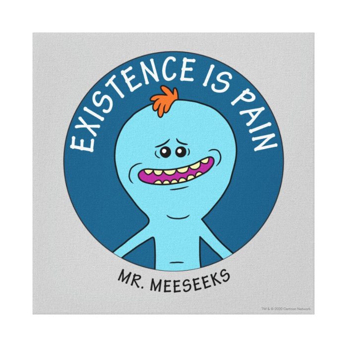 rick and morty existence is pain canvas print - Rick And Morty Shop