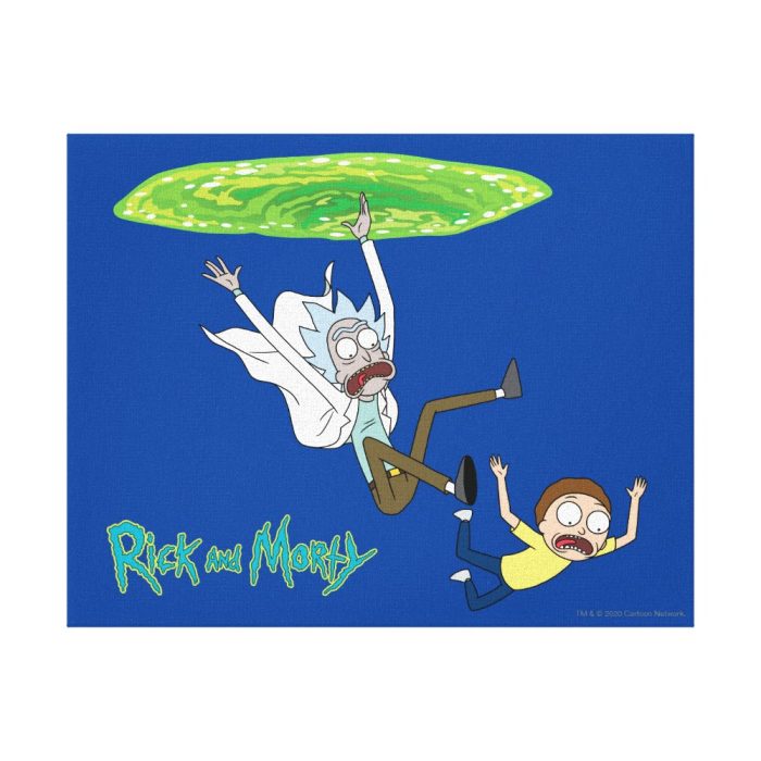 rick and morty falling out of portal canvas print rb9cefcd976d84bf38cc7b055dbecae69 2wqe 8byvr 1000 - Rick And Morty Shop