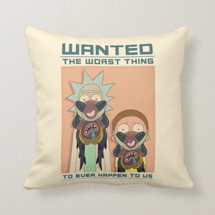 rick and morty glorzo wanted poster throw pillow r32200455ecc440fc825b444eb2e4d8fd 6s309 8byvr 1000 - Rick And Morty Shop