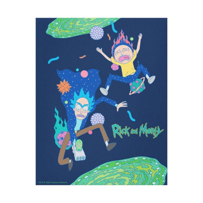 rick and morty infected portal jump canvas print - Rick And Morty Shop