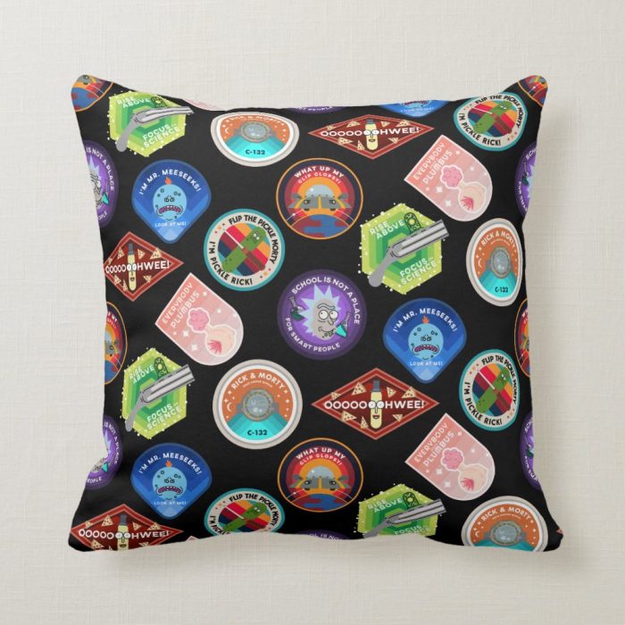 rick and morty outer space patches pattern throw pillow rc15717a0ebf846a2b8bb56d8fad940cd 6s309 8byvr 1000 - Rick And Morty Shop