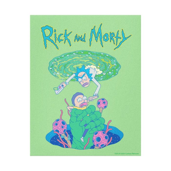 rick and morty portal rescue canvas print - Rick And Morty Shop