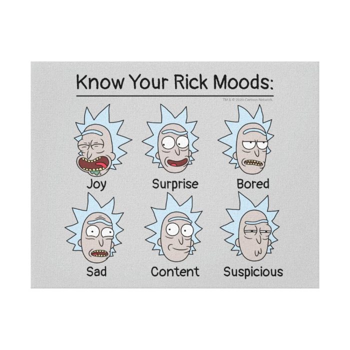 rick and morty ricks moods canvas print r2ebbd2b8f8b94e1080450c051390c65f 2wqe 8byvr 1000 - Rick And Morty Shop