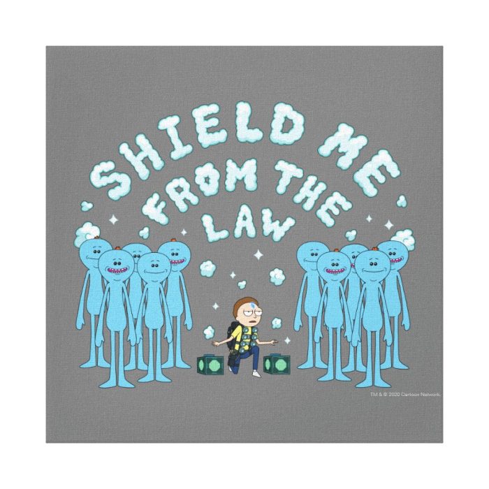 rick and morty shield me from the law canvas print - Rick And Morty Shop