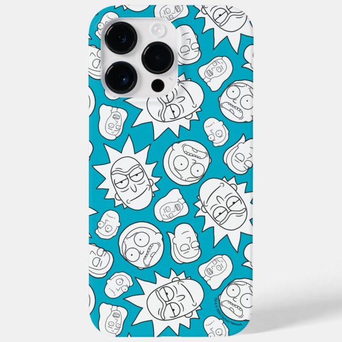 rick and morty smith family head pattern case mate iphone case - Rick And Morty Shop
