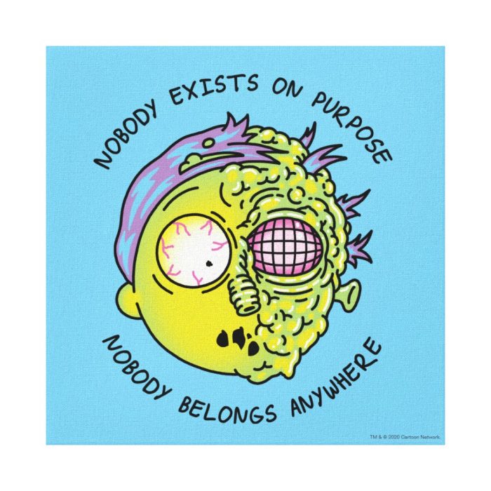 rick and morty stylized morty fly quote canvas print - Rick And Morty Shop