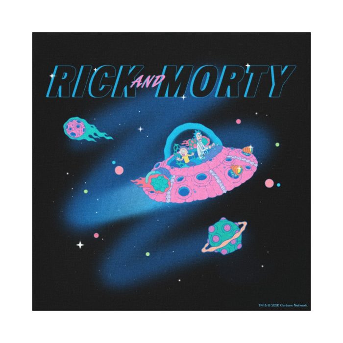 rick and morty traveling through space canvas print - Rick And Morty Shop