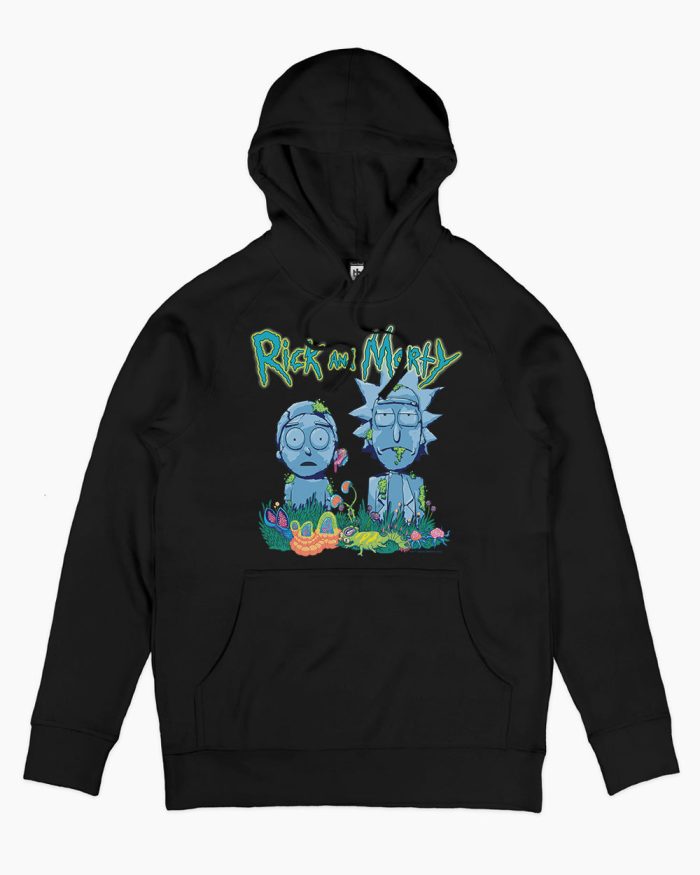 black rick and morty statues hoodie - Rick And Morty Shop
