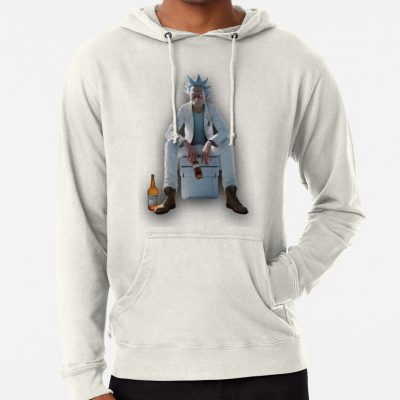 Gray Rick and Morty 3D Oversized Fleece Hoodie - Rick and Morty Shop