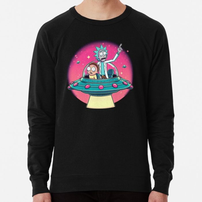 ssrcolightweight sweatshirtmensblack lightweight raglan sweatshirtfrontsquare productx1000 bgf8f8f8 - Rick And Morty Shop