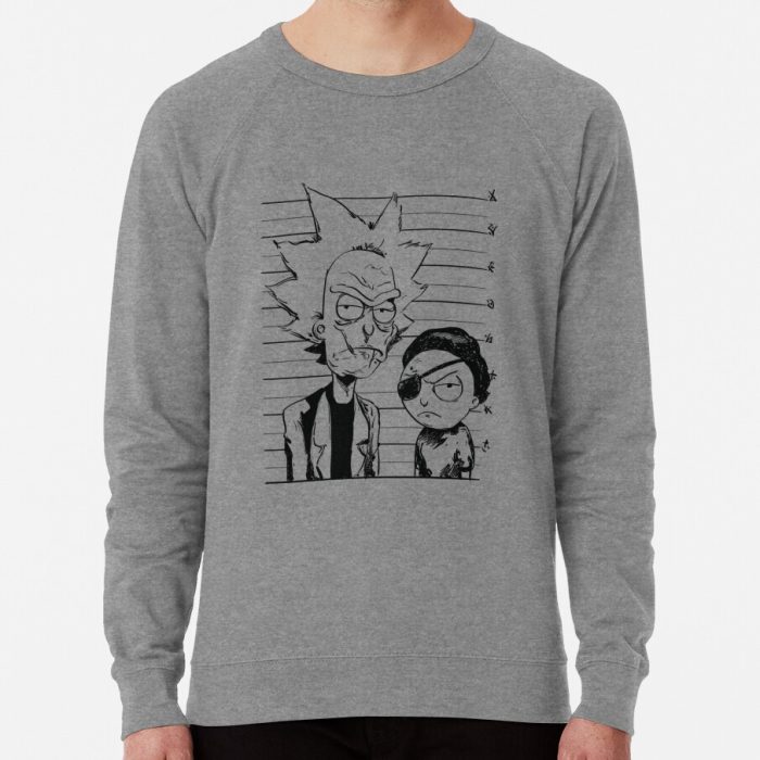 ssrcolightweight sweatshirtmensheather grey lightweight raglan sweatshirtfrontsquare productx1000 bgf8f8f8 1 - Rick And Morty Shop