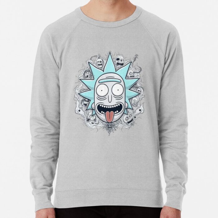 ssrcolightweight sweatshirtmensheather greyfrontsquare productx1000 bgf8f8f8 27 - Rick And Morty Shop