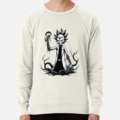 ssrcolightweight sweatshirtmensoatmeal heatherfrontsquare productx1000 bgf8f8f8 29 - Rick And Morty Shop