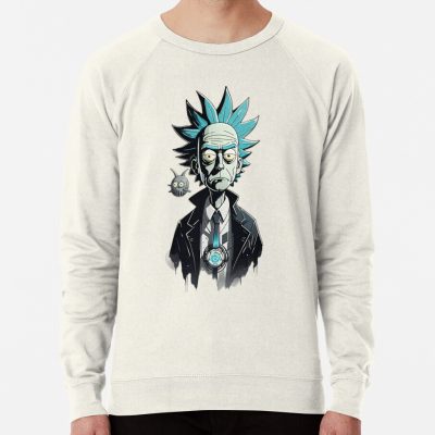ssrcolightweight sweatshirtmensoatmeal heatherfrontsquare productx1000 bgf8f8f8 - Rick And Morty Shop