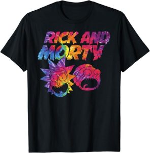 Rick And Morty Tie Dye Drip Graphic T-Shirt
