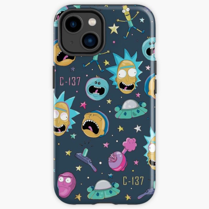 Rick And Morty Pattern Iphone Case