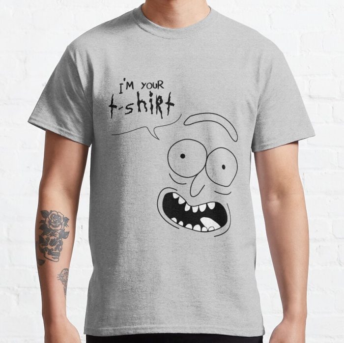 ssrcoclassic teemensheather greyfront altsquare product1000x1000.u1 6 - Rick And Morty Shop