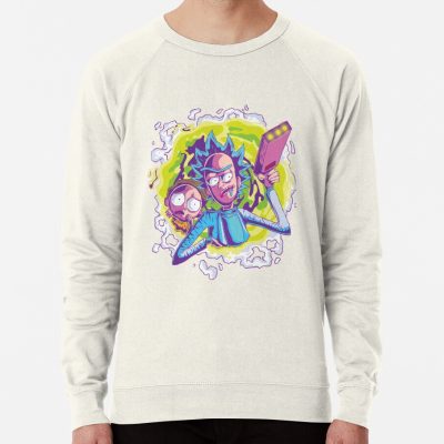 ssrcolightweight sweatshirtmensoatmeal heatherfrontsquare productx1000 bgf8f8f8 7 - Rick And Morty Shop