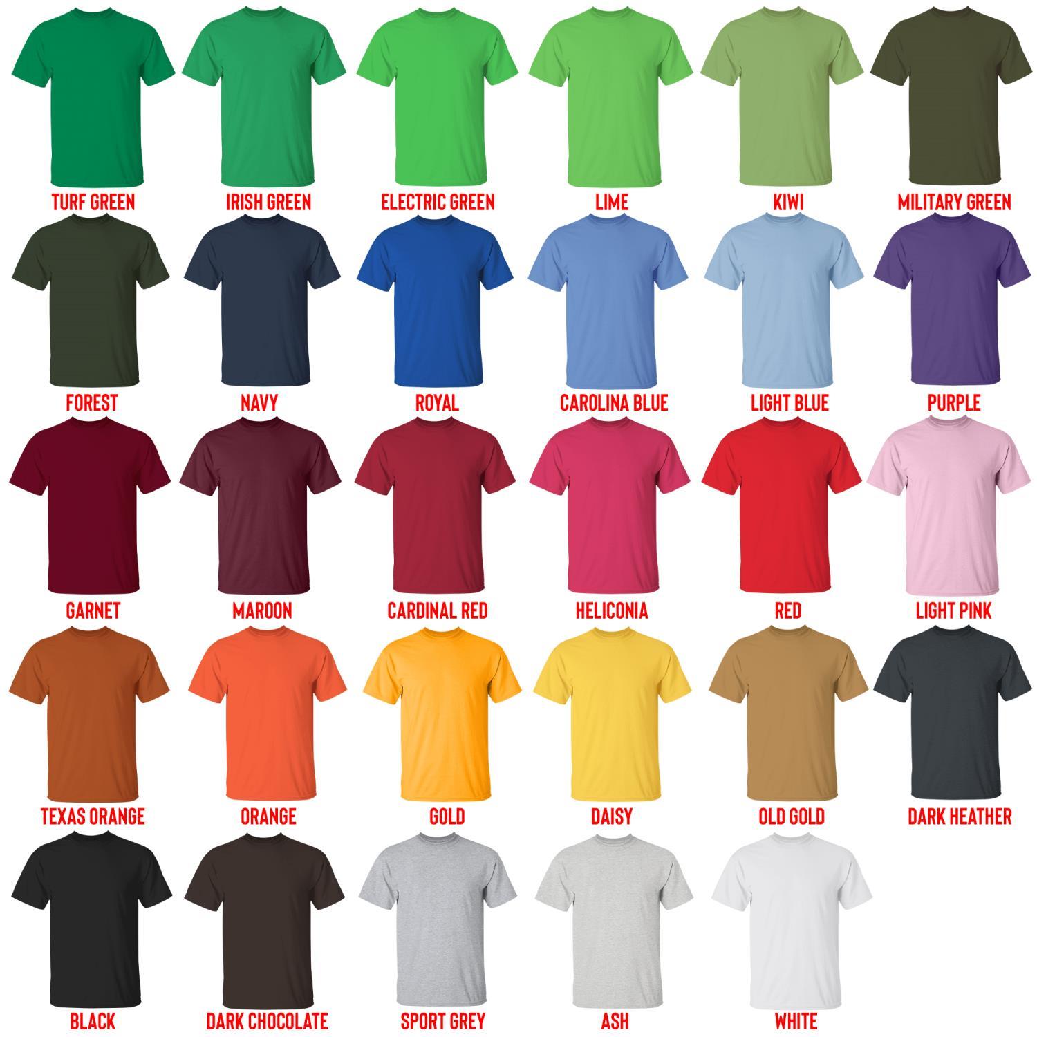 t shirt color chart - Rick And Morty Shop