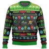 Wubba Lubba Rick and Morty PC Ugly Christmas Sweater front mockup - Rick And Morty Shop